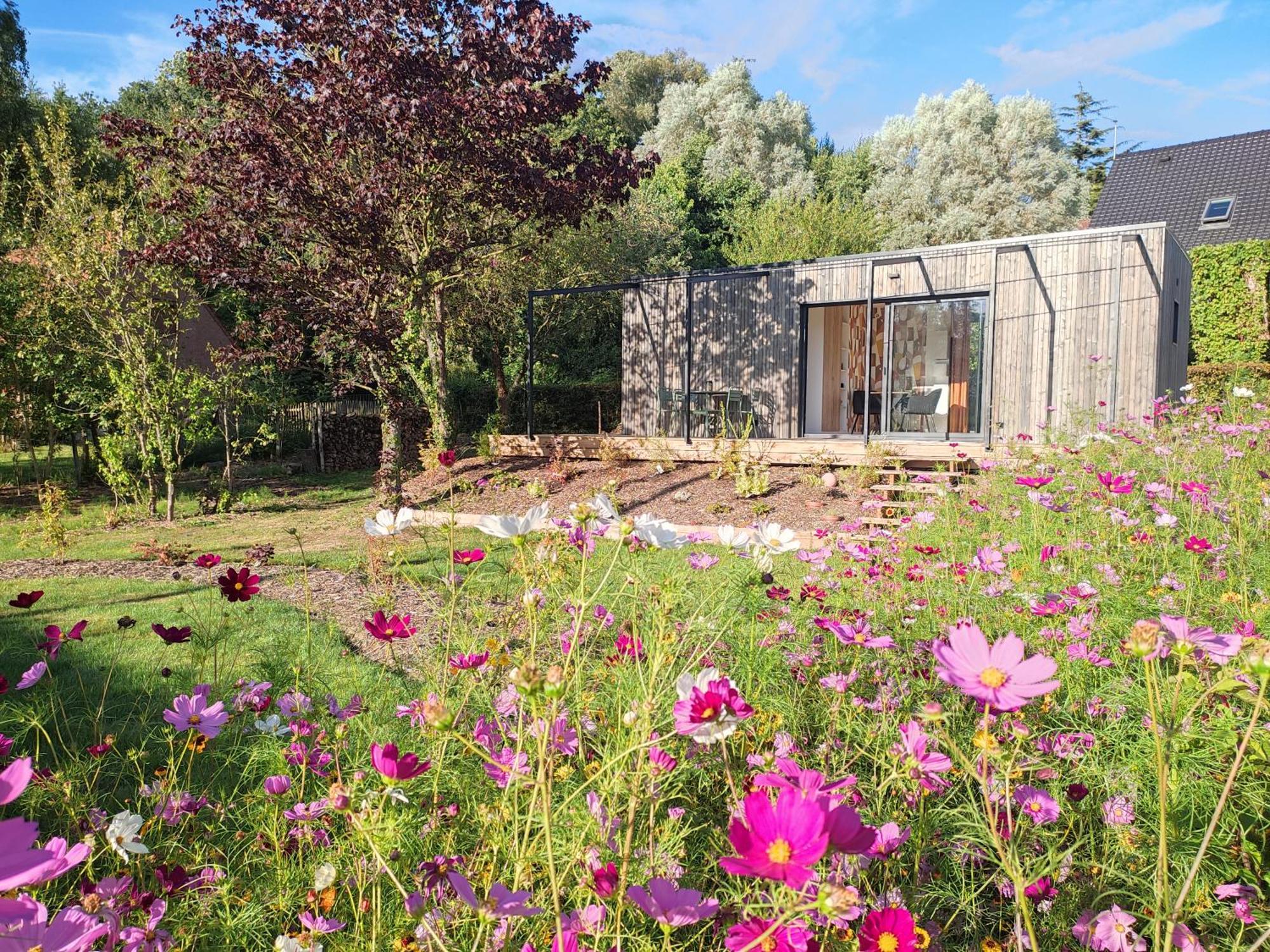 L'Ermitage - L'Ecolodge Des Monts Des Flandres - Au Coeur De 800M2 De Jardin Prive Saint-Jans-Cappel Ngoại thất bức ảnh